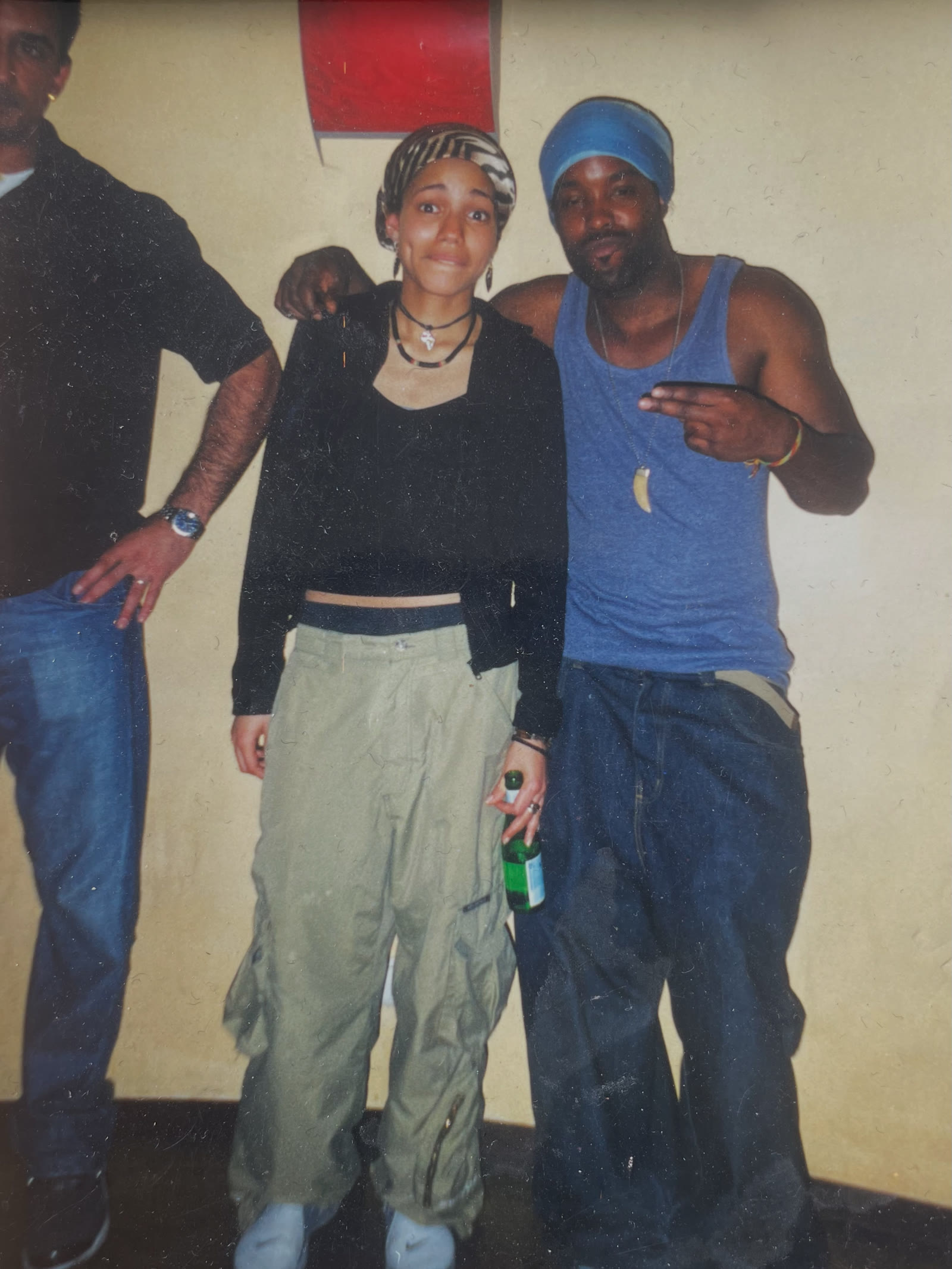 Tommy, Nneka and Shortlord at Nneka’s first concert — Shortlord mentor, Tommy manager